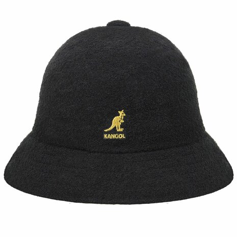 kangol bucket hat casual bermuda black gold