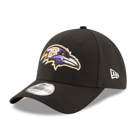 new era 9forty baseball cap league baltimore ravens black 