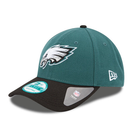 new era 9forty baseball cap nfl philadelphia eagles black sea green