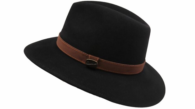 Borsalino Traveller Country Outdoor Zwart Hoedenzaak Jos van