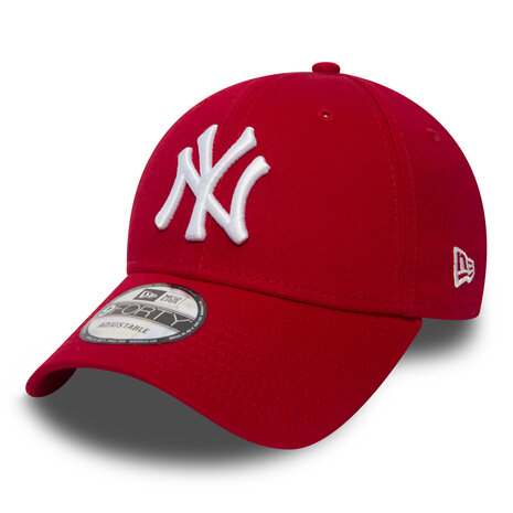 new era baseball cap 9forty new york yankees red white