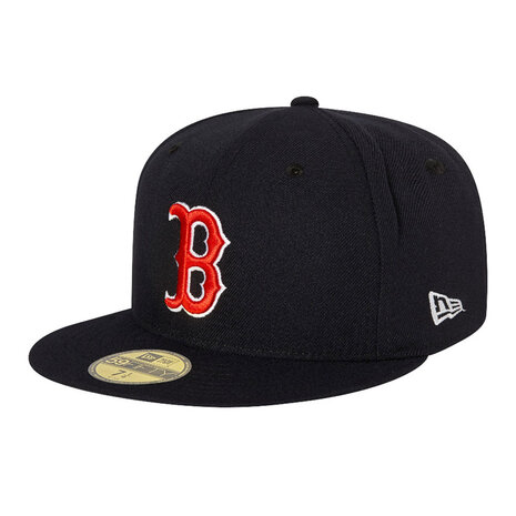 new era baseball cap 59fifty boston red sox navy rood