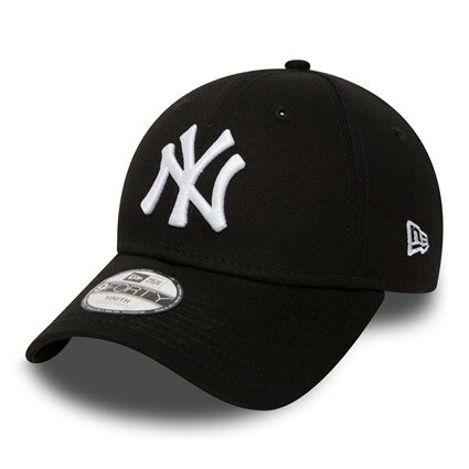new era baseball cap 9forty youth new york yankees black white