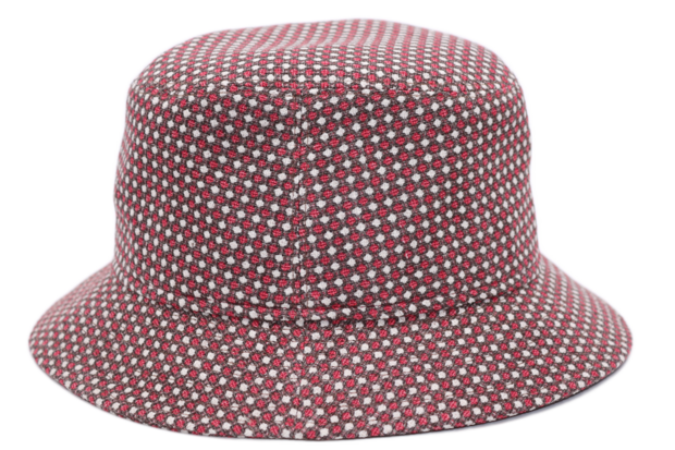 portaluri bucket hat linnen dots rood 