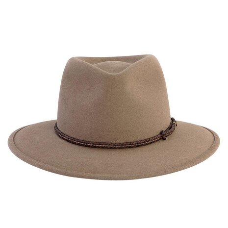 akubra traveller bran haarvilt taupe