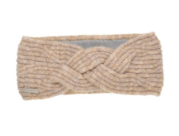 seeberger haarband cable knit wolmix camel