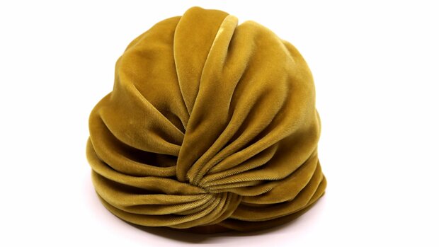 jos van dijck deluxe turban velvet gold