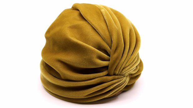 jos van dijck deluxe turban velvet gold