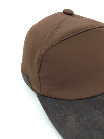 alfonso deste baseball cap met oorklep waterafstotend bruin