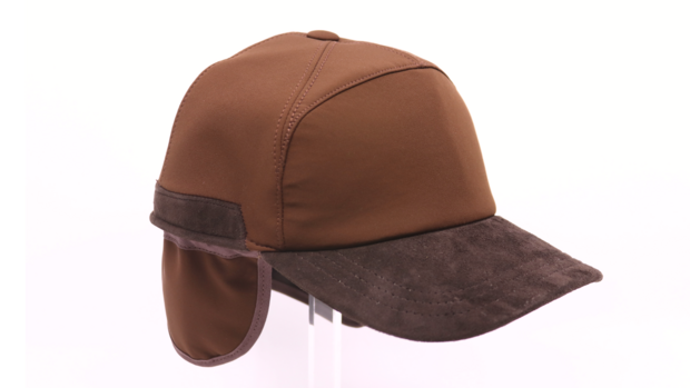 alfonso deste baseball cap met oorklep waterafstotend bruin