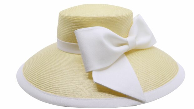 whiteley occasion hat wide brim parasisal charlotte vanilla and white