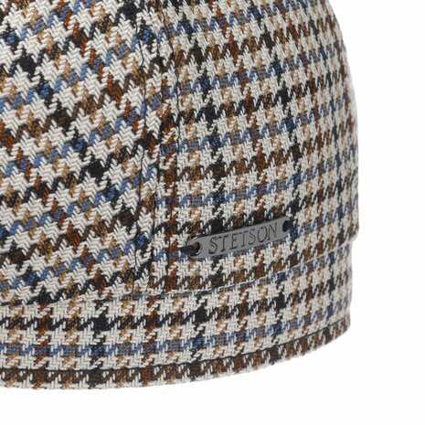 stetson newsboy cap hatteras wool and silk pdp brown and blue
