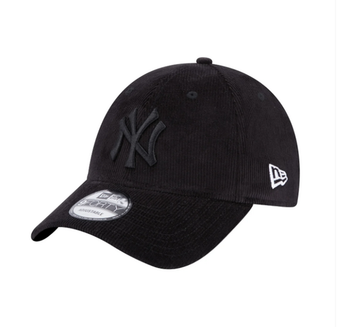 new era baseball cap 9forty new york yankees corduroy black