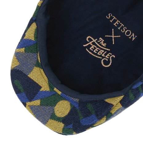 stetson x the feebles ivy cap wool mix shapes navy green