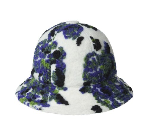 kangol bucket hat casual wooly floral cream