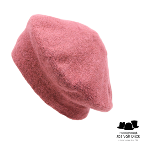 bedacht knitted baret lizzy acrylmix dusty pink