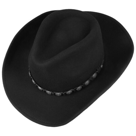  stetson western hat woolfelt hackberry black