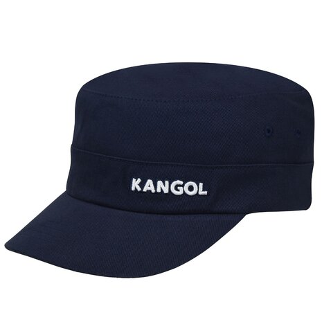 kangol army cap flexfit twill cotton navy