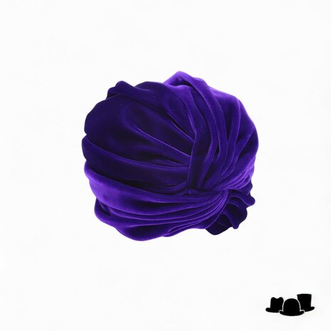 jos van dijck deluxe turban velvet purple