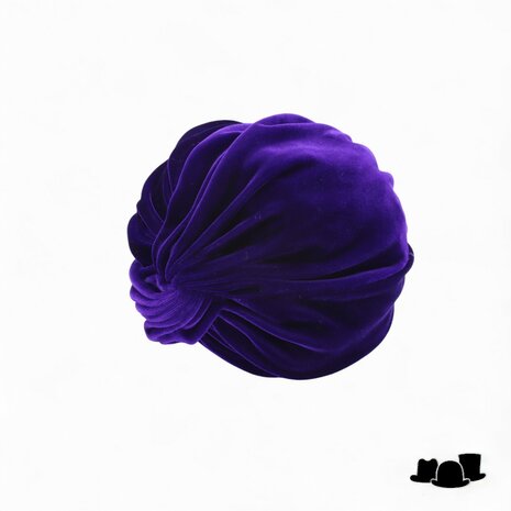 jos van dijck deluxe turban velvet purple