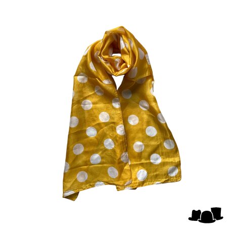 onkar zomer sjaal polka dots goud beige