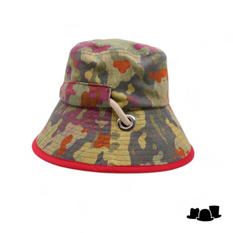 alfonso deste bucket hoed milano colour camouflage
