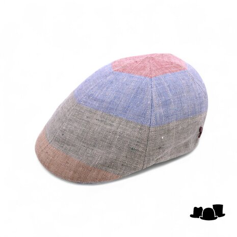 alfonso deste ivy pet polo linnen  multi color visgraat