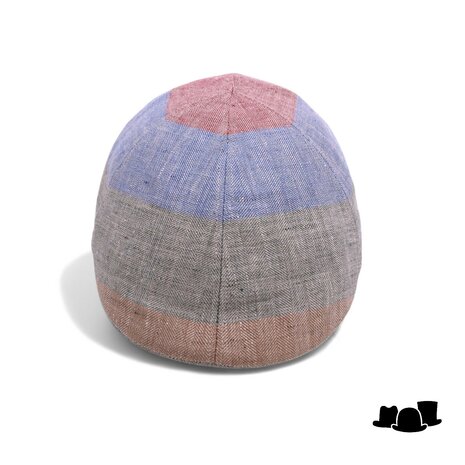 alfonso deste ivy pet polo linnen  multi color visgraat