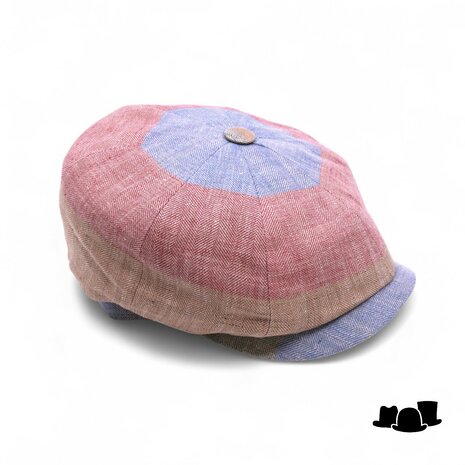 alfonso deste newsboy cap kyoto multi color visgraat