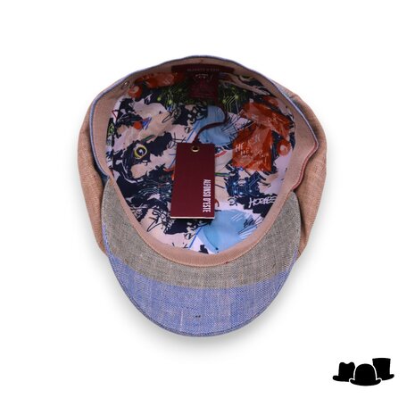 alfonso deste newsboy cap kyoto multi color visgraat