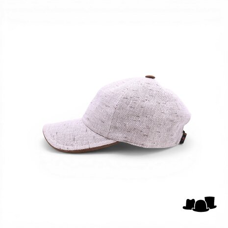 alfonso deste baseball linnenmix zand cognac