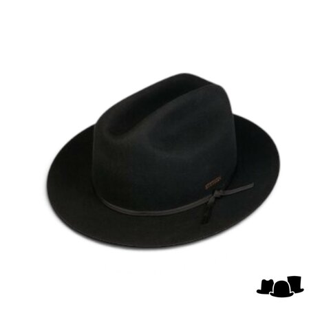 stetson western opern road wool and cashmere black
