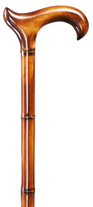 gastrock wandelstok derby bamboo gevlamd 