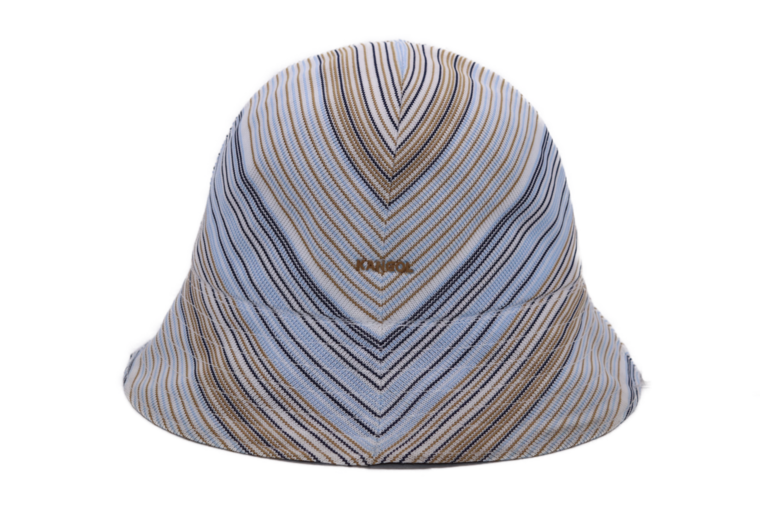 kangol bucket hat mix master polyester blue gold