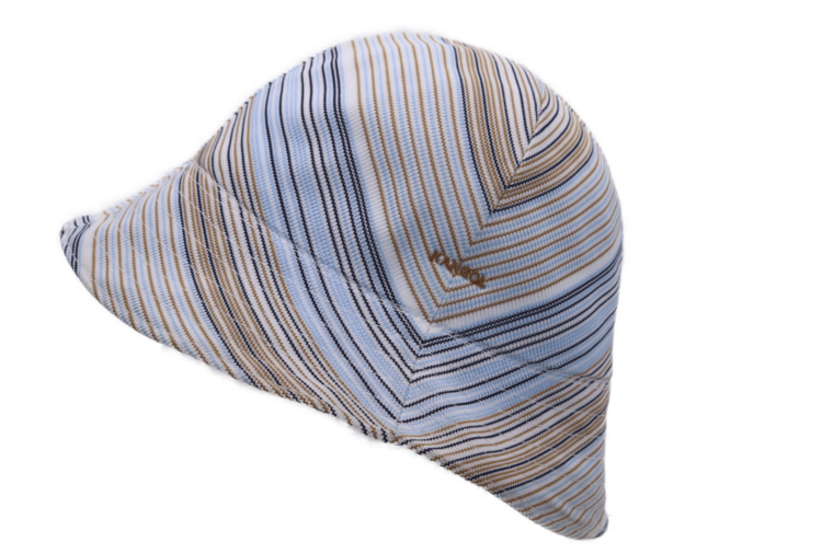 kangol bucket hat mix master polyester blue gold