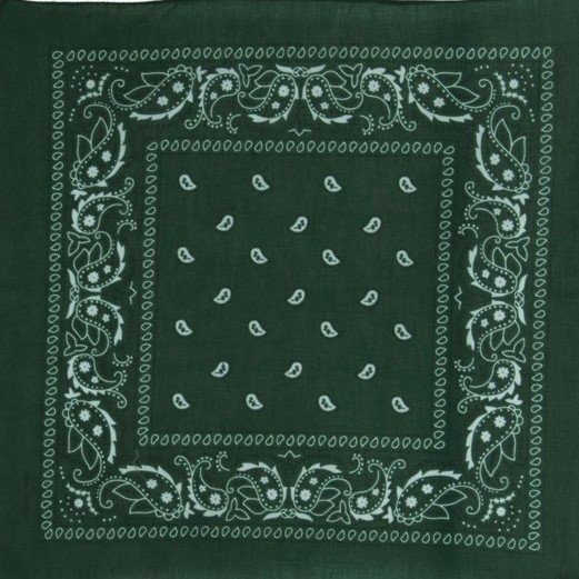 onkar bandana boeren zakdoek paisley groen