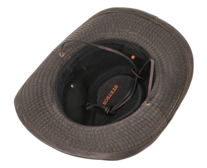stetson outdoor fedora diaz katoenmix brown