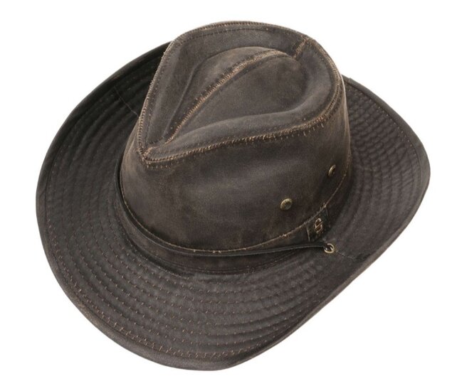 stetson outdoor fedora diaz katoenmix brown