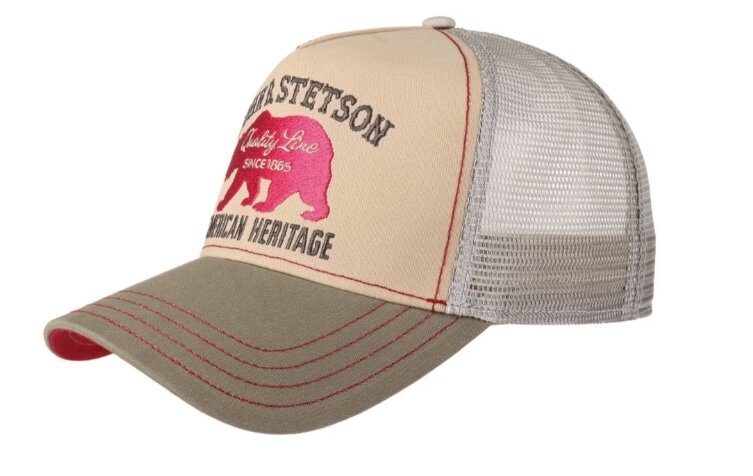 stetson trucker cap bear beige
