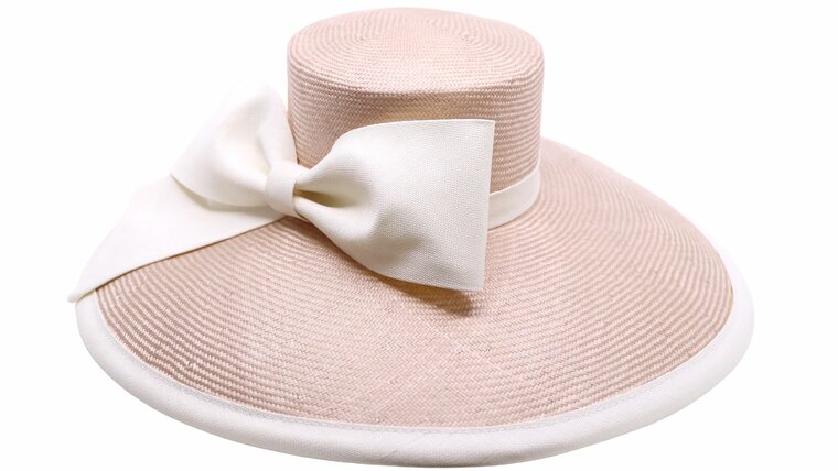 whiteley occasion hat wide brim parasisal charlotte calico and ivory