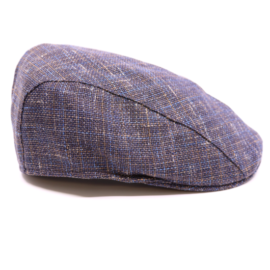 jos van dijck ivy pet split linnen mix donkerblauw multicolor