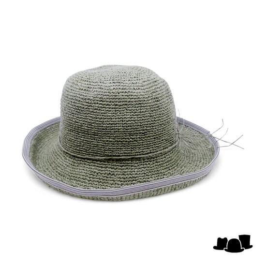 bedacht zomerhoed babbee crochet cellulosemix grasgroen