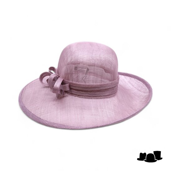 seeberger gelegenheidshoed strik sinamay amethyst