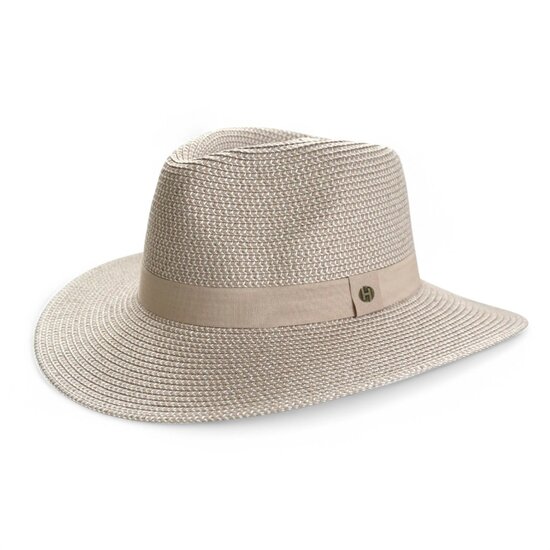 house of ord summer fedora serenity flexiband taupe and white