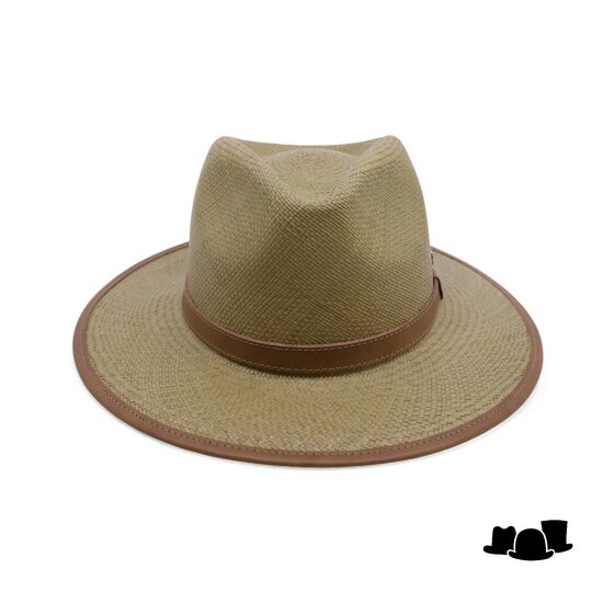 vintimilla outdoor fedora panama leder oliv