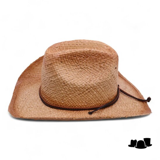 fiebig westernhoed stro fading colors with chinstrap