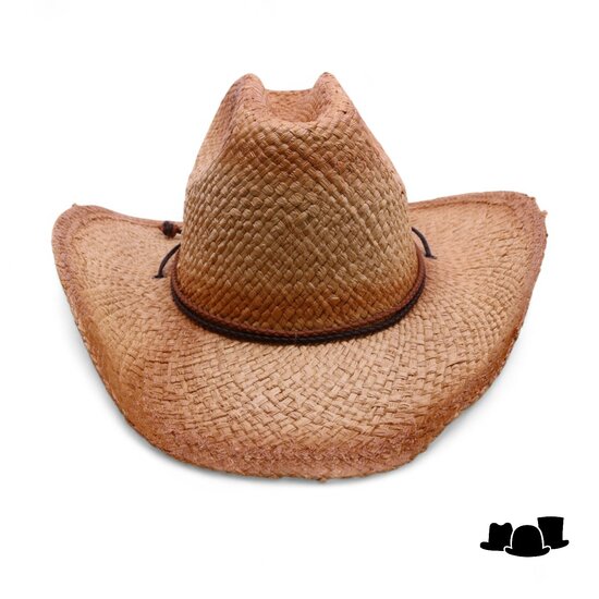 fiebig westernhoed stro fading colors with chinstrap