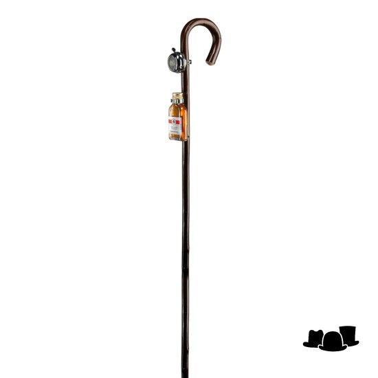 gastrock nature boy outdoor wandelstok with bell and schnaps
