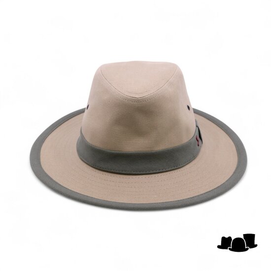 alfonso deste fedora katoen safari khaki olijf