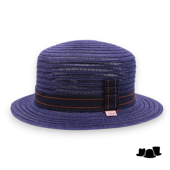 bedacht zomer cloche hoed seymour hennepmix dark blue